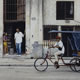 Havana Street Life (Cycle Rickshaw Painting) - Havana Cuba Art Collection of Paintings